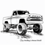 Modern Chevy Trucks Coloring Pages 2