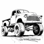 Modern Chevy Trucks Coloring Pages 4