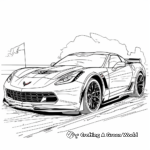 Modern Corvette Z06 Coloring Pages 1