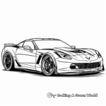 Modern Corvette Z06 Coloring Pages 3