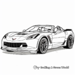 Modern Corvette Z06 Coloring Pages 4