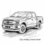 Modern Ford F150 Pickup Truck Coloring Pages 1