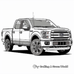 Modern Ford F150 Pickup Truck Coloring Pages 2