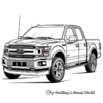 Modern Ford F150 Pickup Truck Coloring Pages 3