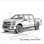 Modern Ford F150 Pickup Truck Coloring Pages 4