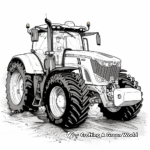 Modern Heavy Duty Tractor Coloring Pages 4