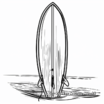 Modern Hybrid Surfboard Coloring Pages 2