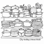Modern Kitchenware Coloring Pages 1