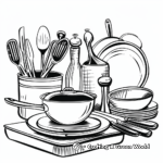 Modern Kitchenware Coloring Pages 3