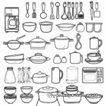 Modern Kitchenware Coloring Pages 4