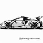 Modern Lego Sports Car Coloring Sheets 1