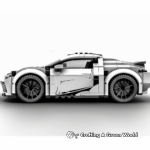 Modern Lego Sports Car Coloring Sheets 4