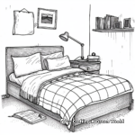 Modern Minimalist Bedroom Coloring Sheets 1
