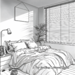 Modern Minimalist Bedroom Coloring Sheets 2