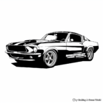 Modern Shelby GT500 Mustang Coloring Pages 4