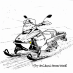 Modern Snowmobile Designs Coloring Pages 1