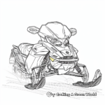 Modern Snowmobile Designs Coloring Pages 2