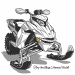 Modern Snowmobile Designs Coloring Pages 3