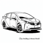Modern Toyota Prius Coloring Pages for Adults 1