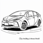 Modern Toyota Prius Coloring Pages for Adults 2