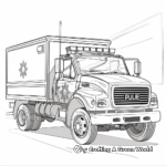 Modern Urban Police Truck Coloring Pages 2