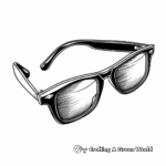 Modern Wayfarer Sunglasses Coloring Pages 2