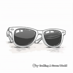 Modern Wayfarer Sunglasses Coloring Pages 4