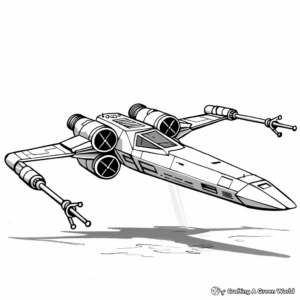 X-Wing Coloring Pages - Free & Printable!