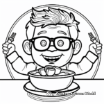 Monday Mealtime Coloring Pages 2