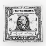Monochromatic Dollar Bill Coloring Pages 2
