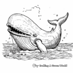 Monstro the Whale and Pinocchio Coloring Pages 4