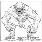 Monstrous Abyssal Demon Coloring Pages 4