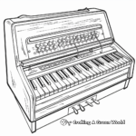 Musical Organ Keyboard Coloring Pages 1