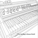 Musical Organ Keyboard Coloring Pages 2