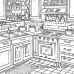 My First Kitchen Coloring Pages for Toddlers 1