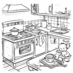 My First Kitchen Coloring Pages for Toddlers 3