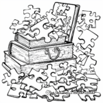 Mysterious Hidden-Object Puzzle Coloring Pages 1