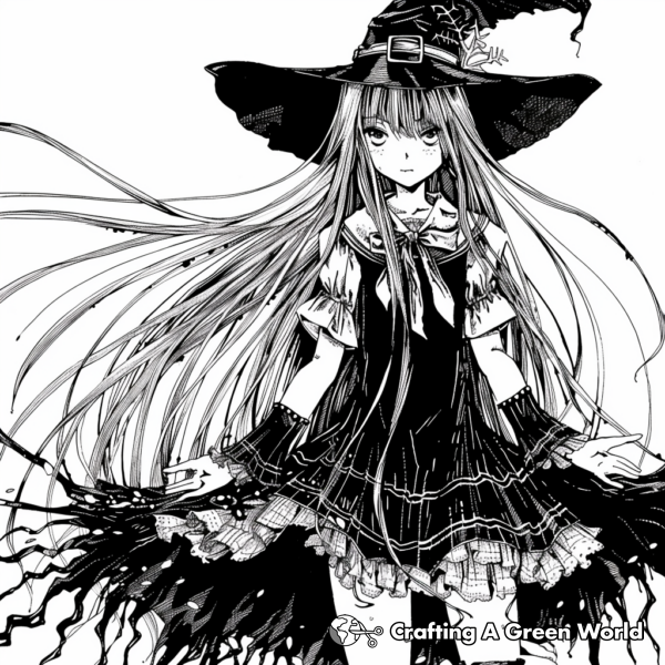 Long Hair Anime Girl Coloring Pages - Free & Printable!