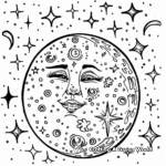 Mystic Moon Magic Coloring Pages 2