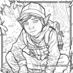 Mystical Elf Coloring Pages 4