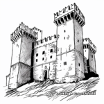 Mystical Italian Castles Coloring Pages 3