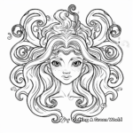 Mystical Medusa Greek Mythology Coloring Pages 3