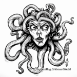 Mystical Medusa Greek Mythology Coloring Pages 4