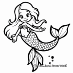 Mystical Mermaid Coloring Pages 1