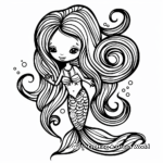 Mystical Mermaid Coloring Pages 2