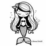 Mystical Mermaid Coloring Pages 3
