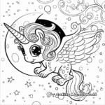 Mystical Moonlight Owlicorn Coloring Pages 4