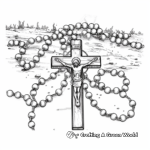 Mystical Rose Rosary Coloring Pages 3
