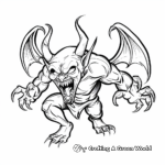 Mystical Shadow Demon Coloring Pages 3