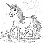 Mystical Unicorn Magic Coloring Pages 3